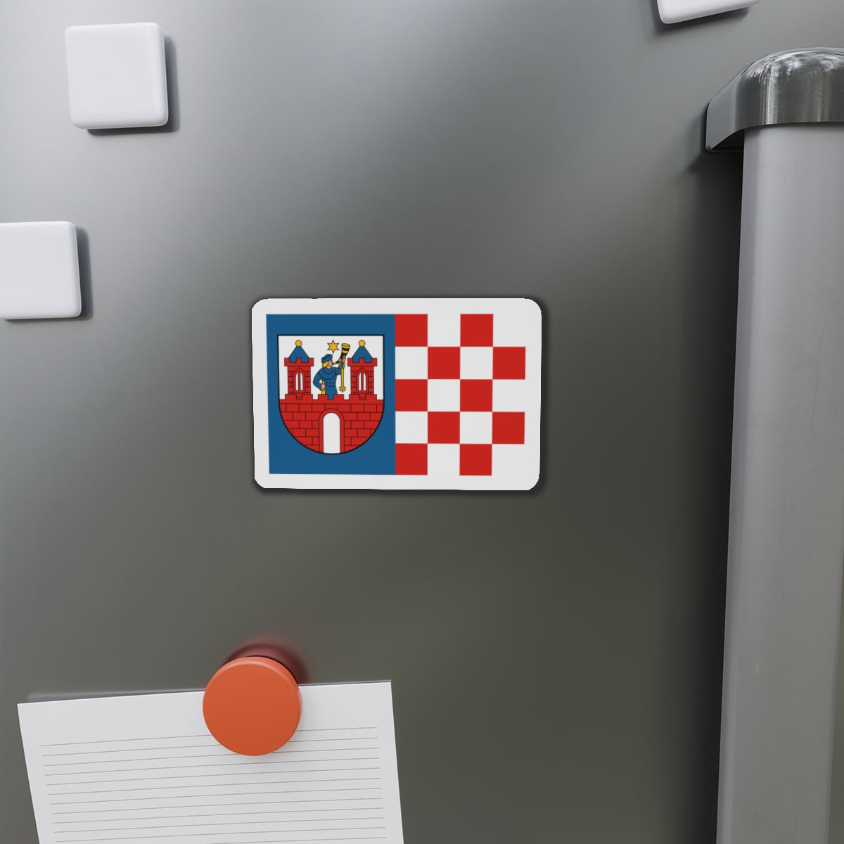 Flag of Kalisz Poland - Die-Cut Magnet-The Sticker Space