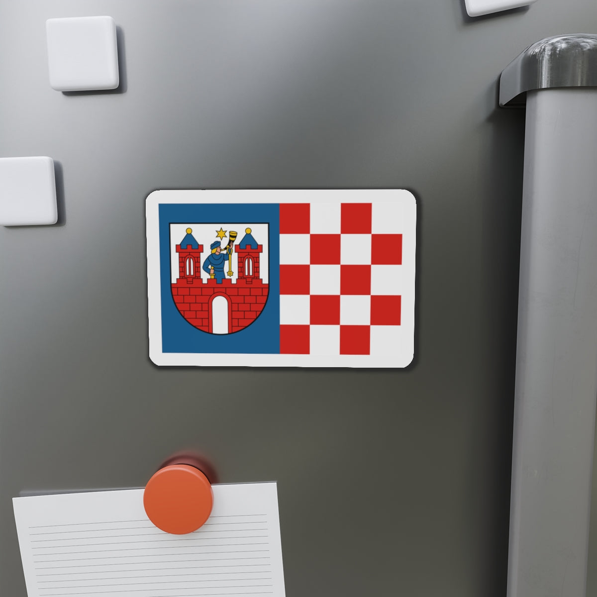 Flag of Kalisz Poland - Die-Cut Magnet-The Sticker Space