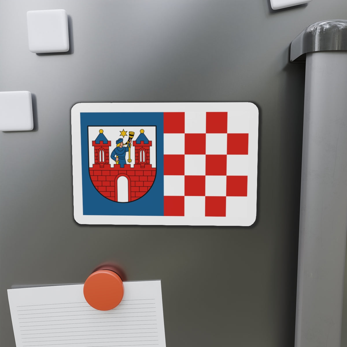 Flag of Kalisz Poland - Die-Cut Magnet-The Sticker Space