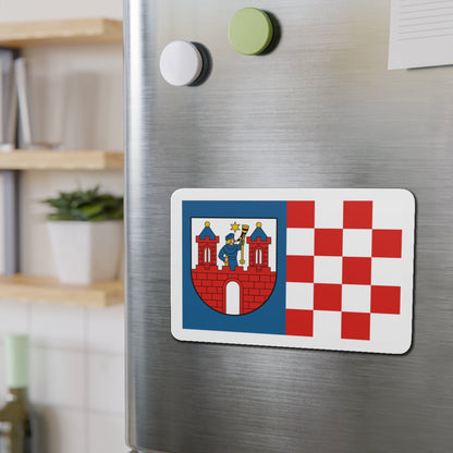 Flag of Kalisz Poland - Die-Cut Magnet-The Sticker Space