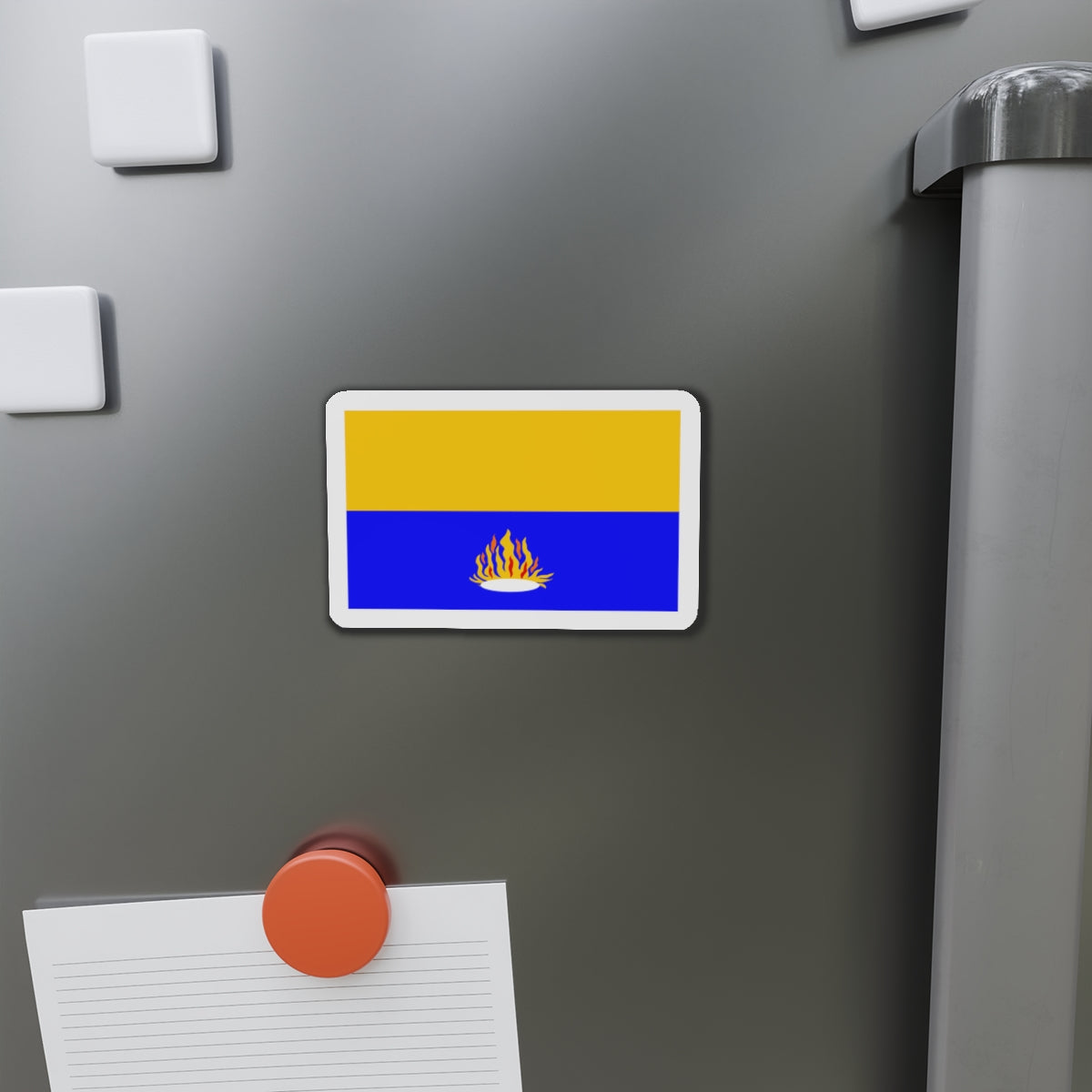 Flag of Kalkara 1993 to 2009 Malta - Die-Cut Magnet-The Sticker Space