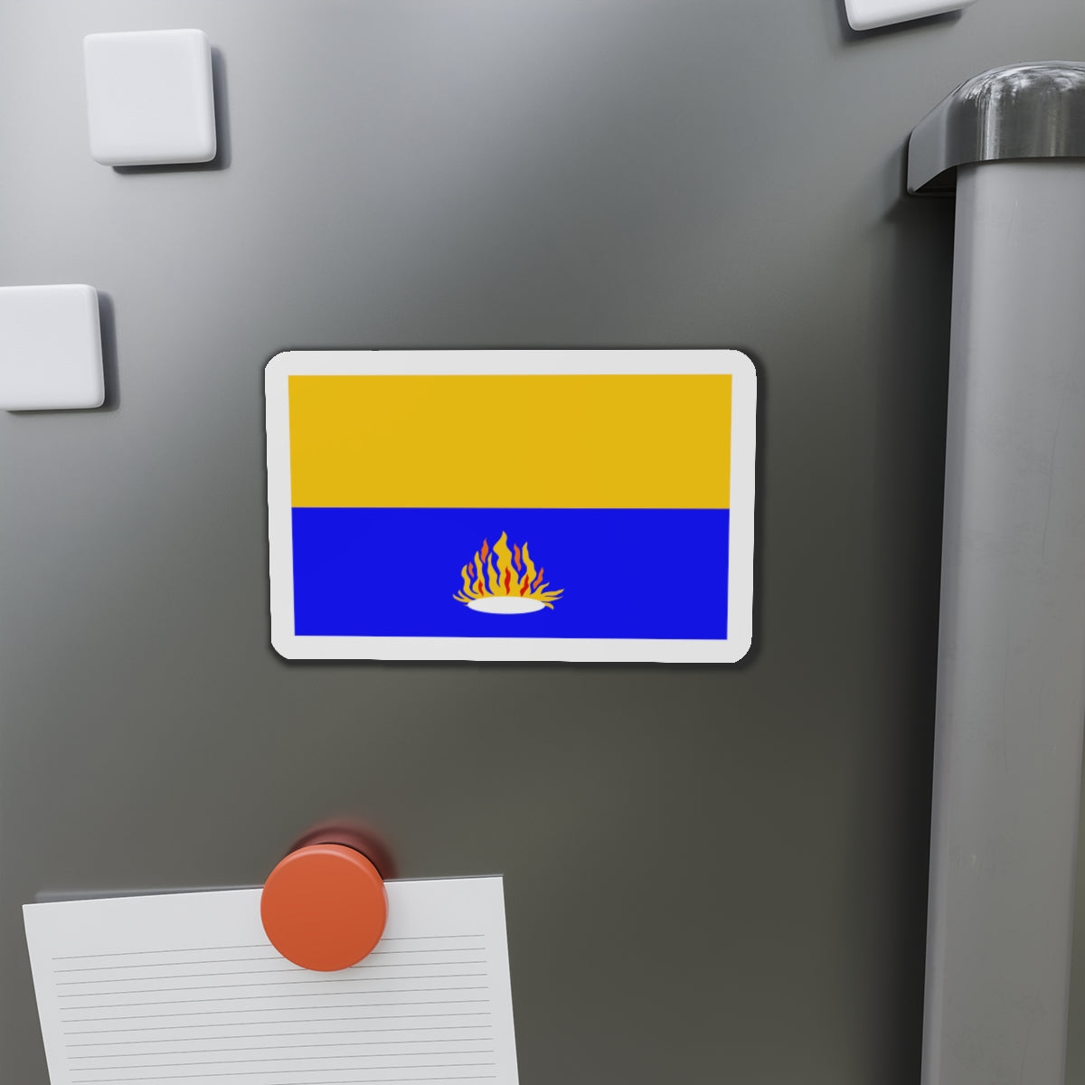 Flag of Kalkara 1993 to 2009 Malta - Die-Cut Magnet-The Sticker Space