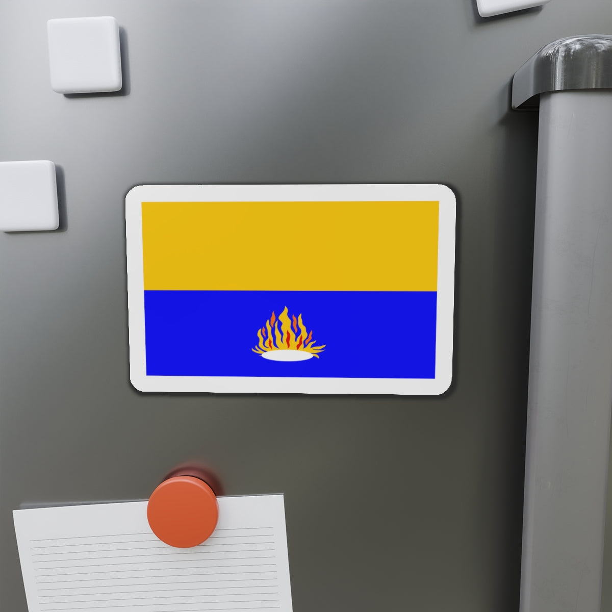 Flag of Kalkara 1993 to 2009 Malta - Die-Cut Magnet-The Sticker Space