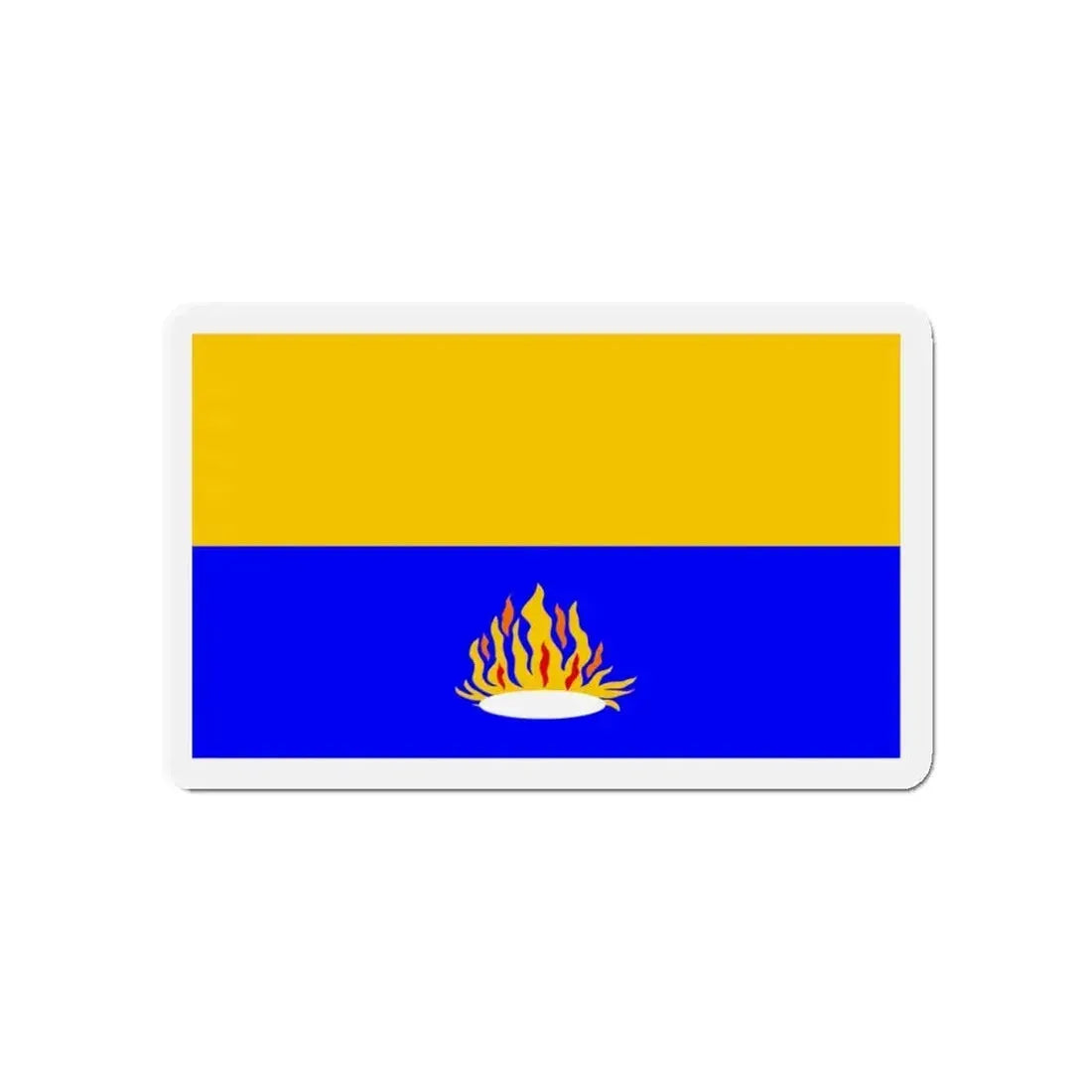 Flag of Kalkara 1993 to 2009 Malta - Refrigerator Magnet 4 Inch - The Sticker Space