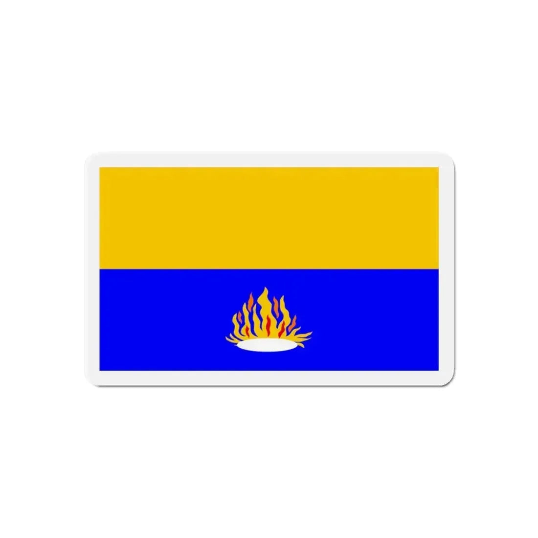 Flag of Kalkara 1993 to 2009 Malta - Refrigerator Magnet 6 Inch - The Sticker Space