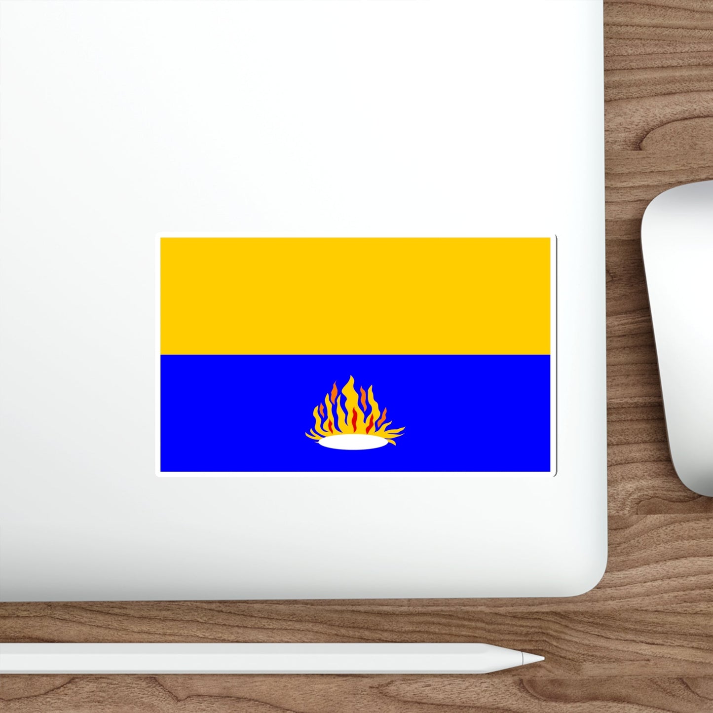 Flag of Kalkara 1993 to 2009 Malta STICKER Vinyl Die-Cut Decal-The Sticker Space