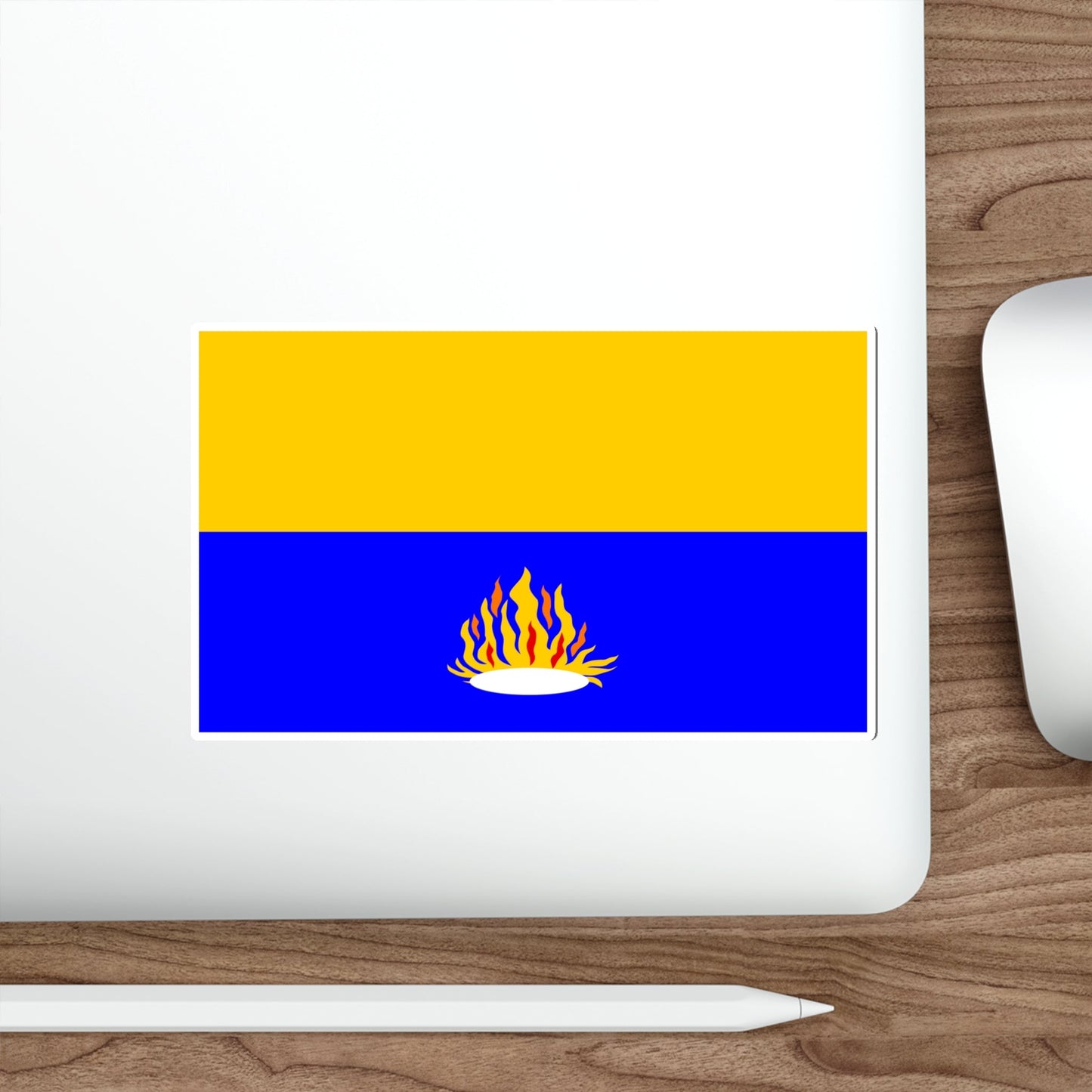 Flag of Kalkara 1993 to 2009 Malta STICKER Vinyl Die-Cut Decal-The Sticker Space