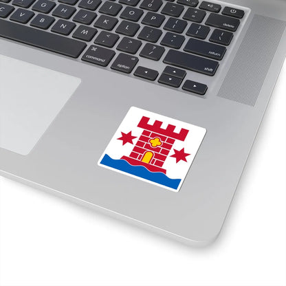 Flag of Kalmar (Sweden) STICKER Vinyl Kiss-Cut Decal - The Sticker Space