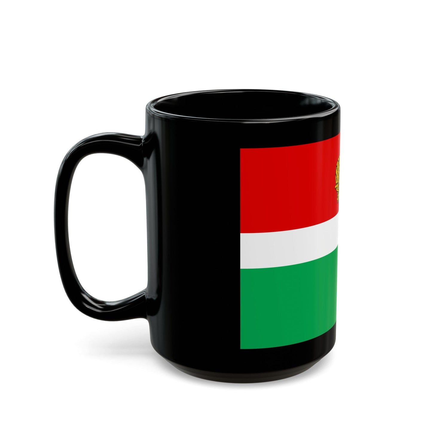 Flag of Kaluga Oblast Russia - Black Coffee Mug-The Sticker Space