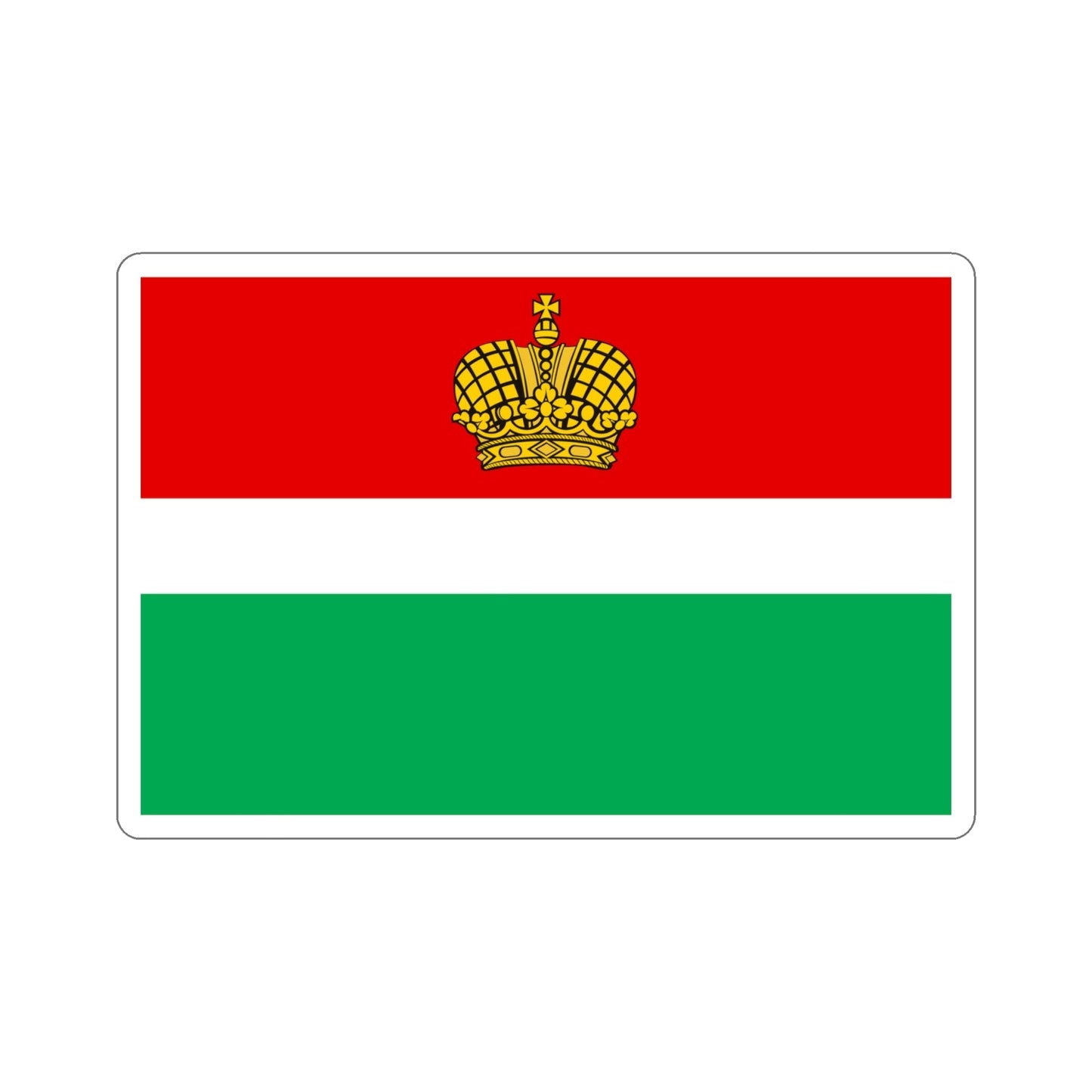 Flag of Kaluga Oblast Russia STICKER Vinyl Die-Cut Decal-4 Inch-The Sticker Space