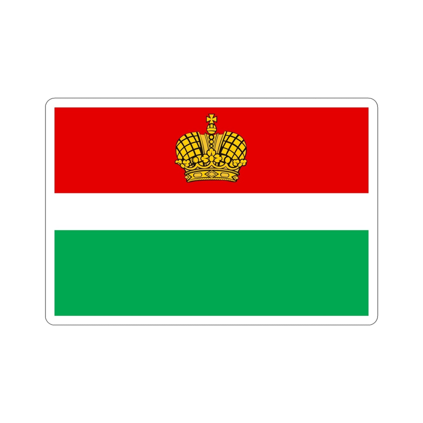 Flag of Kaluga Oblast Russia STICKER Vinyl Die-Cut Decal-5 Inch-The Sticker Space