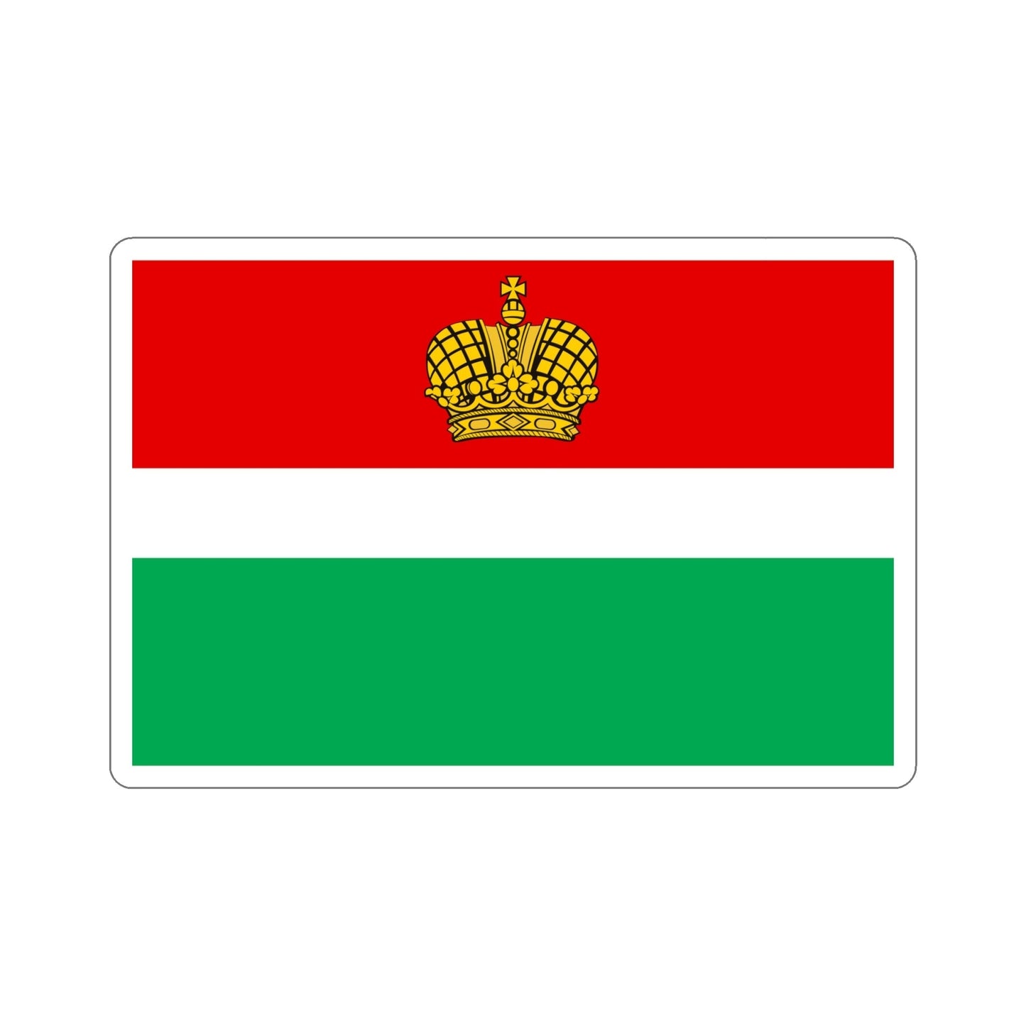 Flag of Kaluga Oblast Russia STICKER Vinyl Die-Cut Decal-6 Inch-The Sticker Space