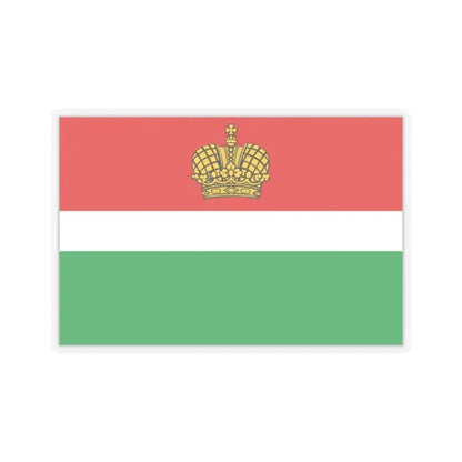 Flag of Kaluga Oblast Russia - STICKER Vinyl Kiss-Cut Decal 2 Inch Transparent - The Sticker Space