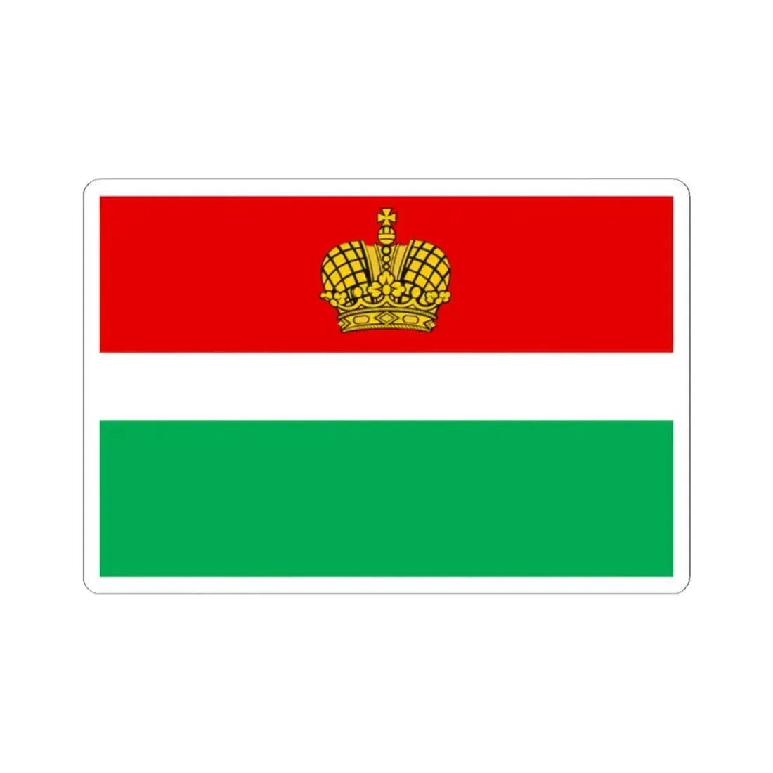 Flag of Kaluga Oblast Russia - STICKER Vinyl Kiss-Cut Decal 2 Inch White - The Sticker Space