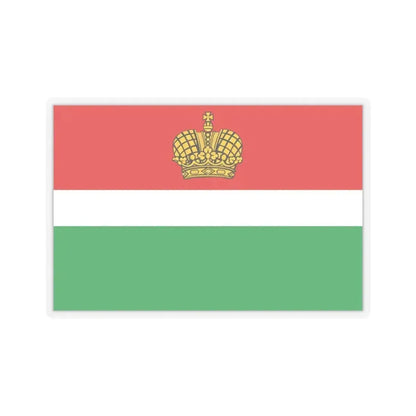 Flag of Kaluga Oblast Russia - STICKER Vinyl Kiss-Cut Decal 3 Inch Transparent - The Sticker Space