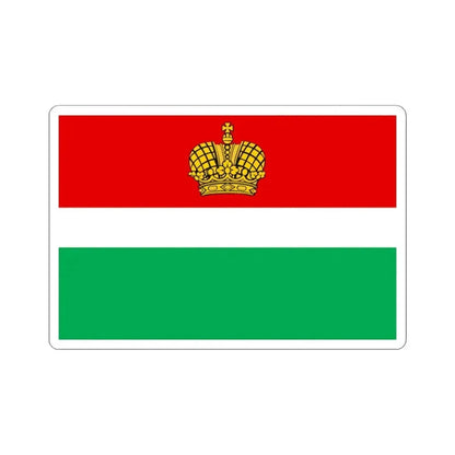 Flag of Kaluga Oblast Russia - STICKER Vinyl Kiss-Cut Decal 4 Inch White - The Sticker Space