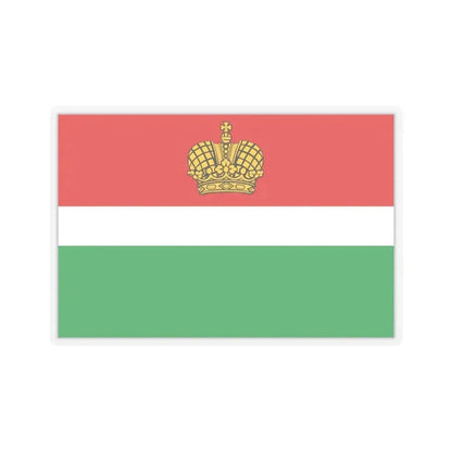 Flag of Kaluga Oblast Russia - STICKER Vinyl Kiss-Cut Decal 6 Inch Transparent - The Sticker Space
