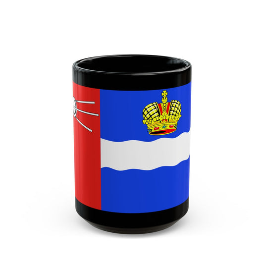 Flag of Kaluga Russia - Black Coffee Mug-15oz-The Sticker Space