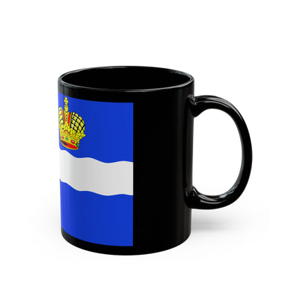 Flag of Kaluga Russia - Black Coffee Mug-The Sticker Space