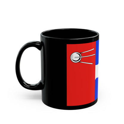 Flag of Kaluga Russia - Black Coffee Mug-The Sticker Space