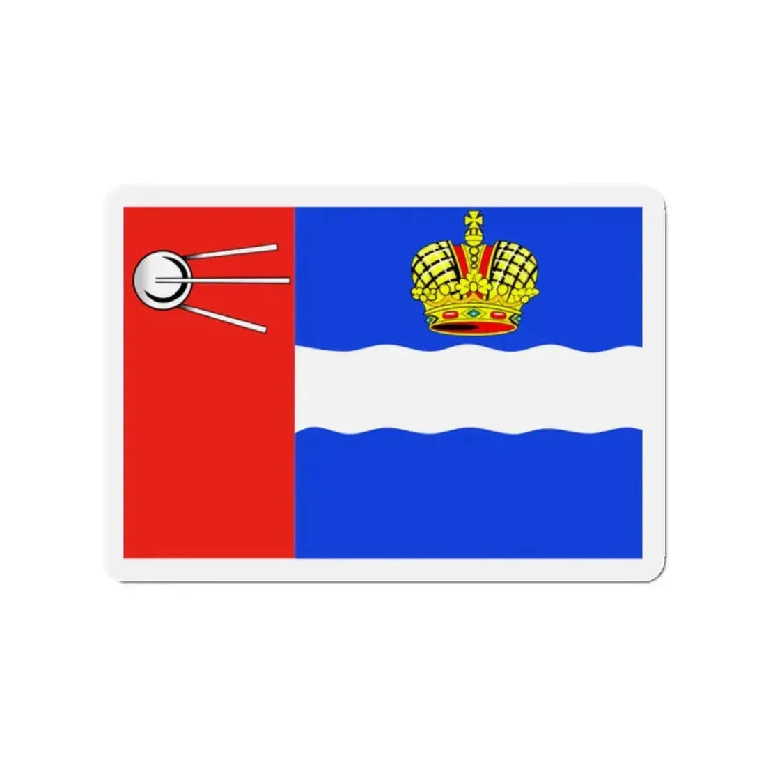 Flag of Kaluga Russia - Refrigerator Magnet 2 Inch - The Sticker Space