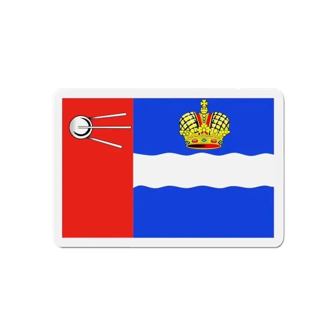 Flag of Kaluga Russia - Refrigerator Magnet 6 Inch - The Sticker Space