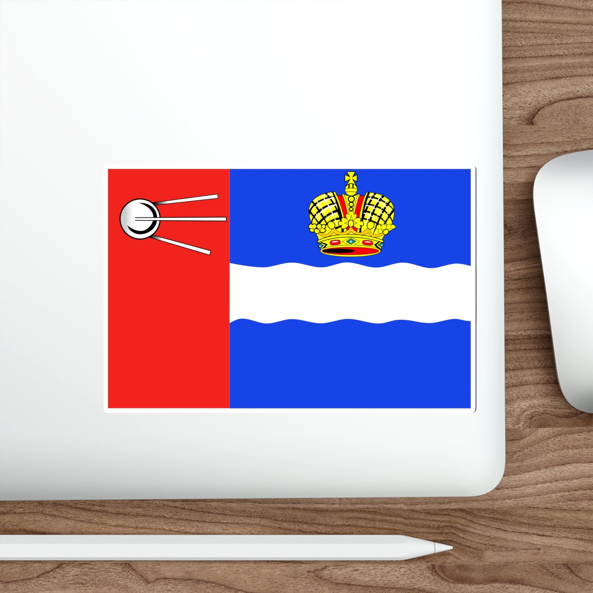 Flag of Kaluga Russia STICKER Vinyl Die-Cut Decal-The Sticker Space