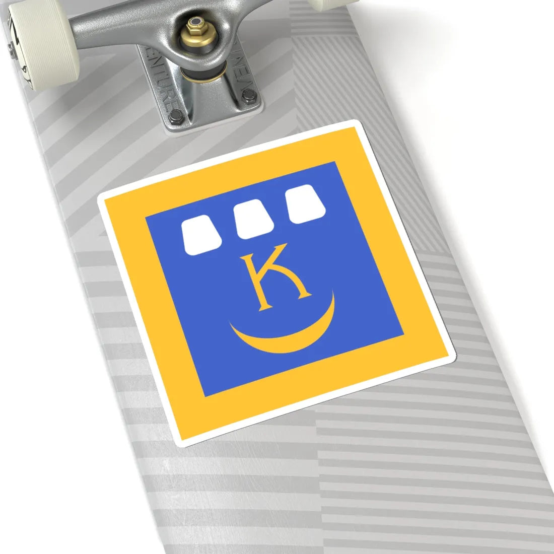 Flag of Kalush (Ukraine) STICKER Vinyl Kiss-Cut Decal - The Sticker Space