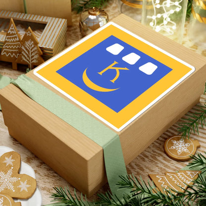 Flag of Kalush (Ukraine) STICKER Vinyl Kiss-Cut Decal - The Sticker Space