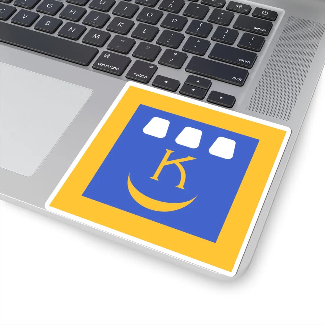 Flag of Kalush (Ukraine) STICKER Vinyl Kiss-Cut Decal - The Sticker Space