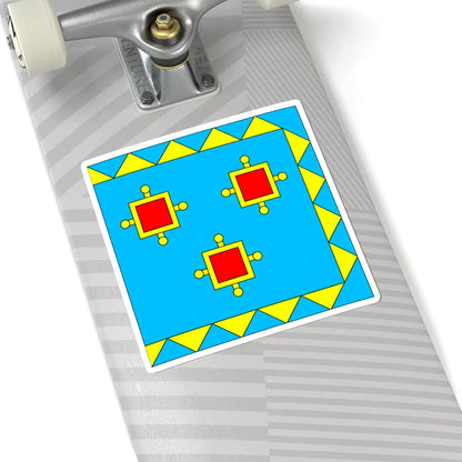 Flag of Kamianka-Buzka (Ukraine) STICKER Vinyl Kiss-Cut Decal - The Sticker Space