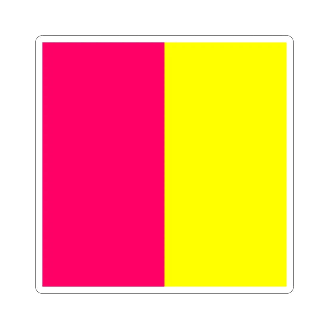 Flag of Kamianske (Ukraine) STICKER Vinyl Kiss-Cut Decal 2 Inch White - The Sticker Space