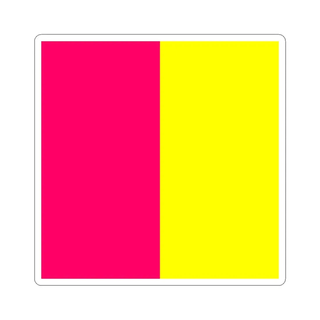 Flag of Kamianske (Ukraine) STICKER Vinyl Kiss-Cut Decal 3 Inch White - The Sticker Space
