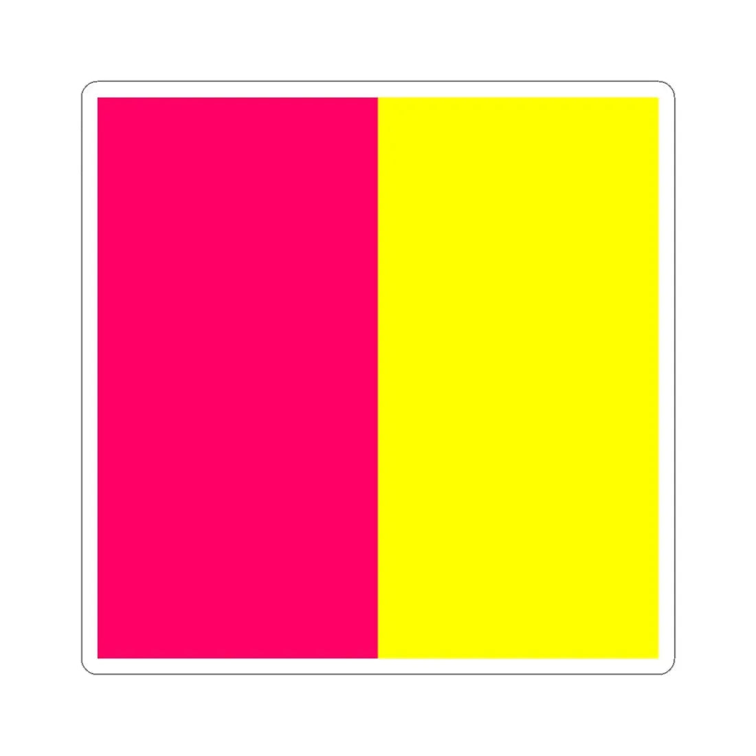 Flag of Kamianske (Ukraine) STICKER Vinyl Kiss-Cut Decal 4 Inch White - The Sticker Space