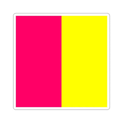 Flag of Kamianske (Ukraine) STICKER Vinyl Kiss-Cut Decal 4 Inch White - The Sticker Space