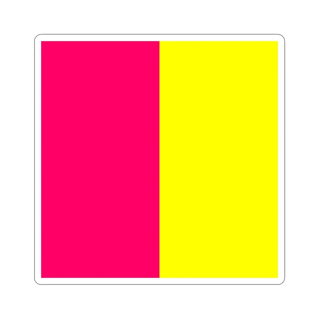 Flag of Kamianske (Ukraine) STICKER Vinyl Kiss-Cut Decal 6 Inch White - The Sticker Space