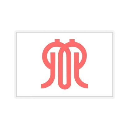 Flag of Kanagawa Prefecture Japan - STICKER Vinyl Kiss-Cut Decal 6 Inch Transparent - The Sticker Space