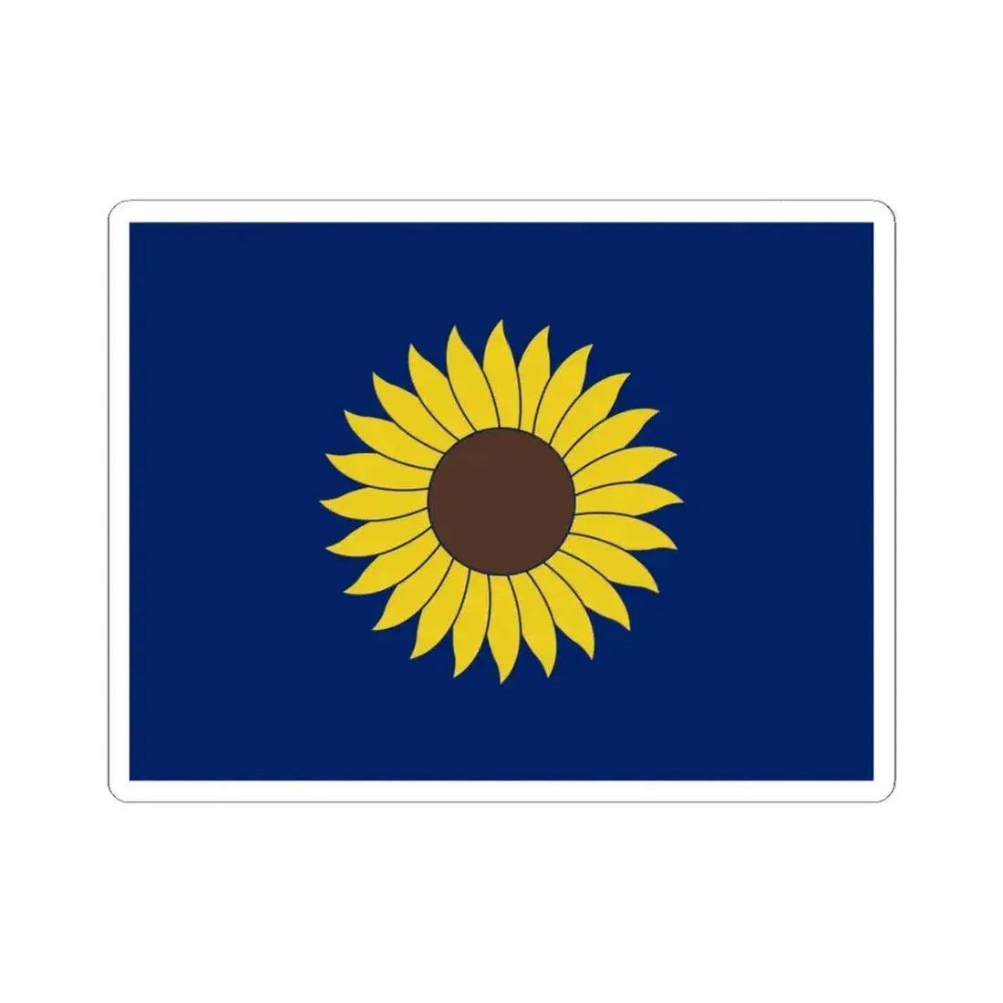 Flag of Kansas 1925-1927 (United States) STICKER Vinyl Kiss-Cut Decal 3 Inch White - The Sticker Space