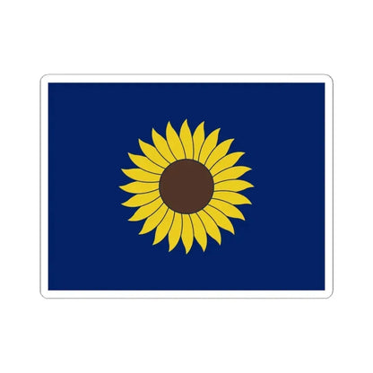 Flag of Kansas 1925-1927 (United States) STICKER Vinyl Kiss-Cut Decal 4 Inch White - The Sticker Space