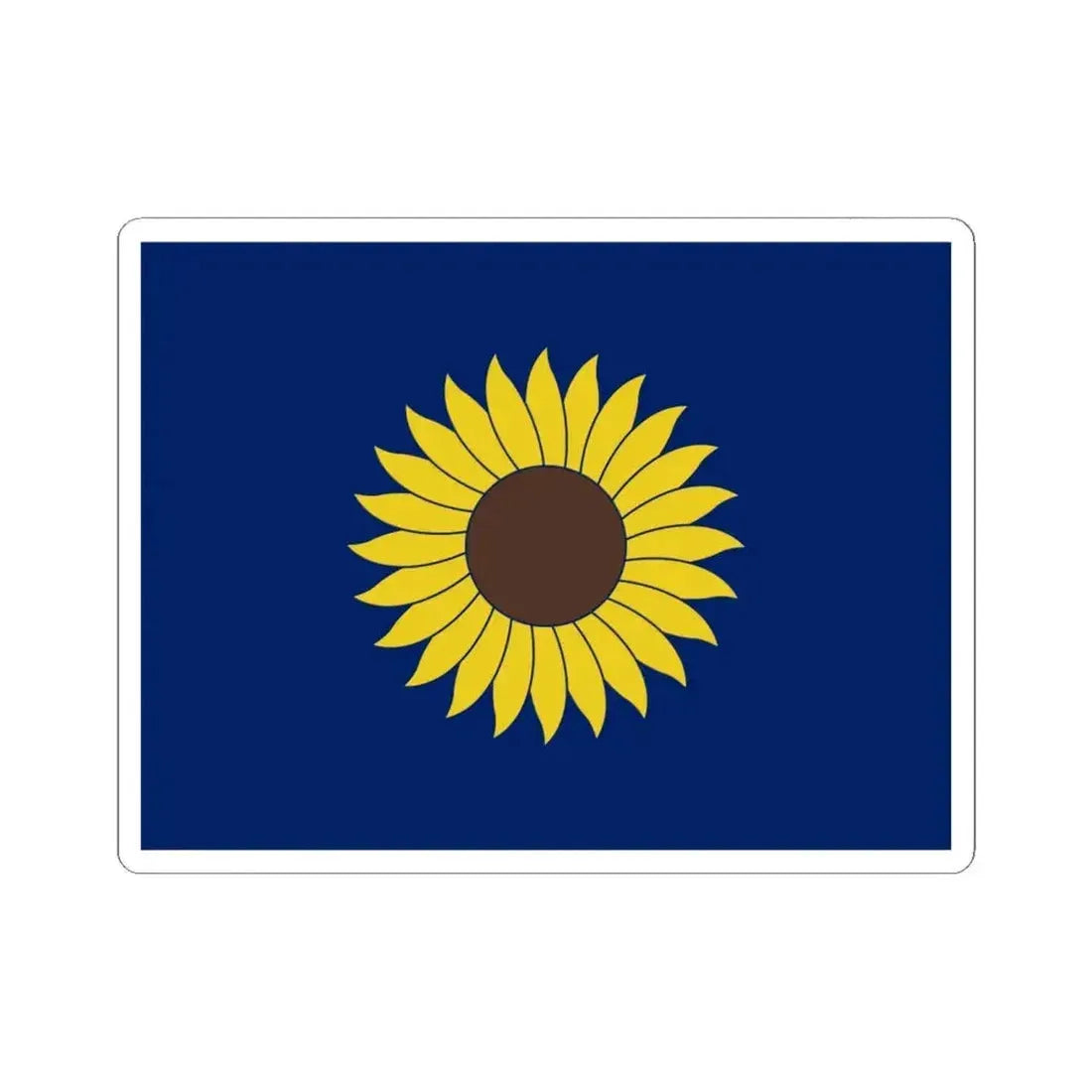 Flag of Kansas 1925-1927 (United States) STICKER Vinyl Kiss-Cut Decal 6 Inch White - The Sticker Space