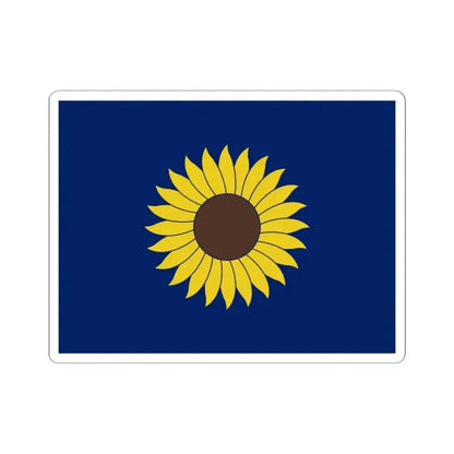 Flag of Kansas 1925-1927 (United States) STICKER Vinyl Kiss-Cut Decal 6 Inch White - The Sticker Space