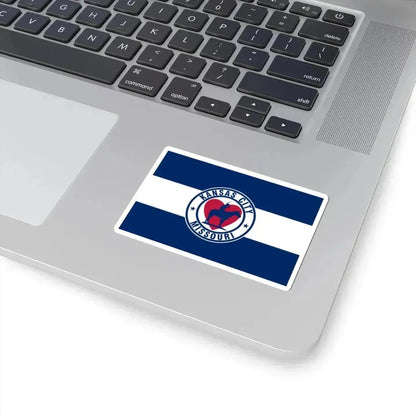 Flag of Kansas City Missouri 1944-1972 (United States) STICKER Vinyl Kiss-Cut Decal - The Sticker Space