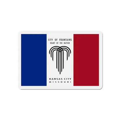 Flag of Kansas City Missouri - Refrigerator Magnet 4 Inch - The Sticker Space