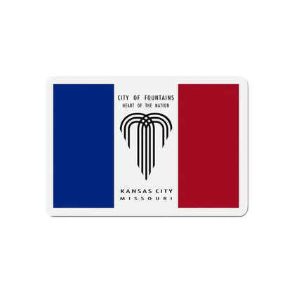Flag of Kansas City Missouri - Refrigerator Magnet 5 Inch - The Sticker Space