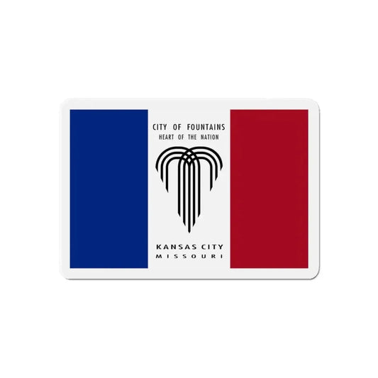 Flag of Kansas City Missouri - Refrigerator Magnet 6 Inch - The Sticker Space