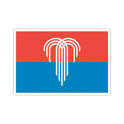 Flag of Kansas City Missouri (United States) STICKER Vinyl Kiss-Cut Decal 4 Inch White - The Sticker Space