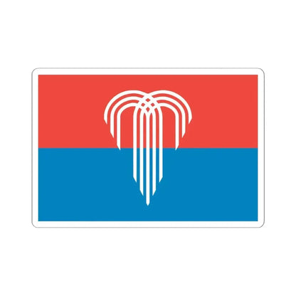 Flag of Kansas City Missouri (United States) STICKER Vinyl Kiss-Cut Decal 6 Inch White - The Sticker Space