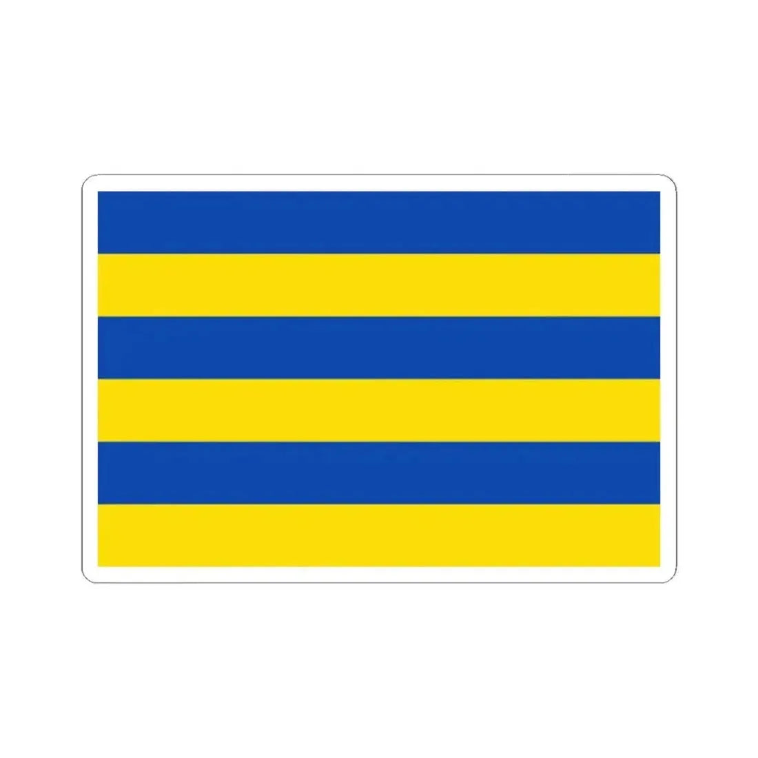 Flag of Kapellen Belgium (Belgium) STICKER Vinyl Kiss-Cut Decal 2 Inch White - The Sticker Space