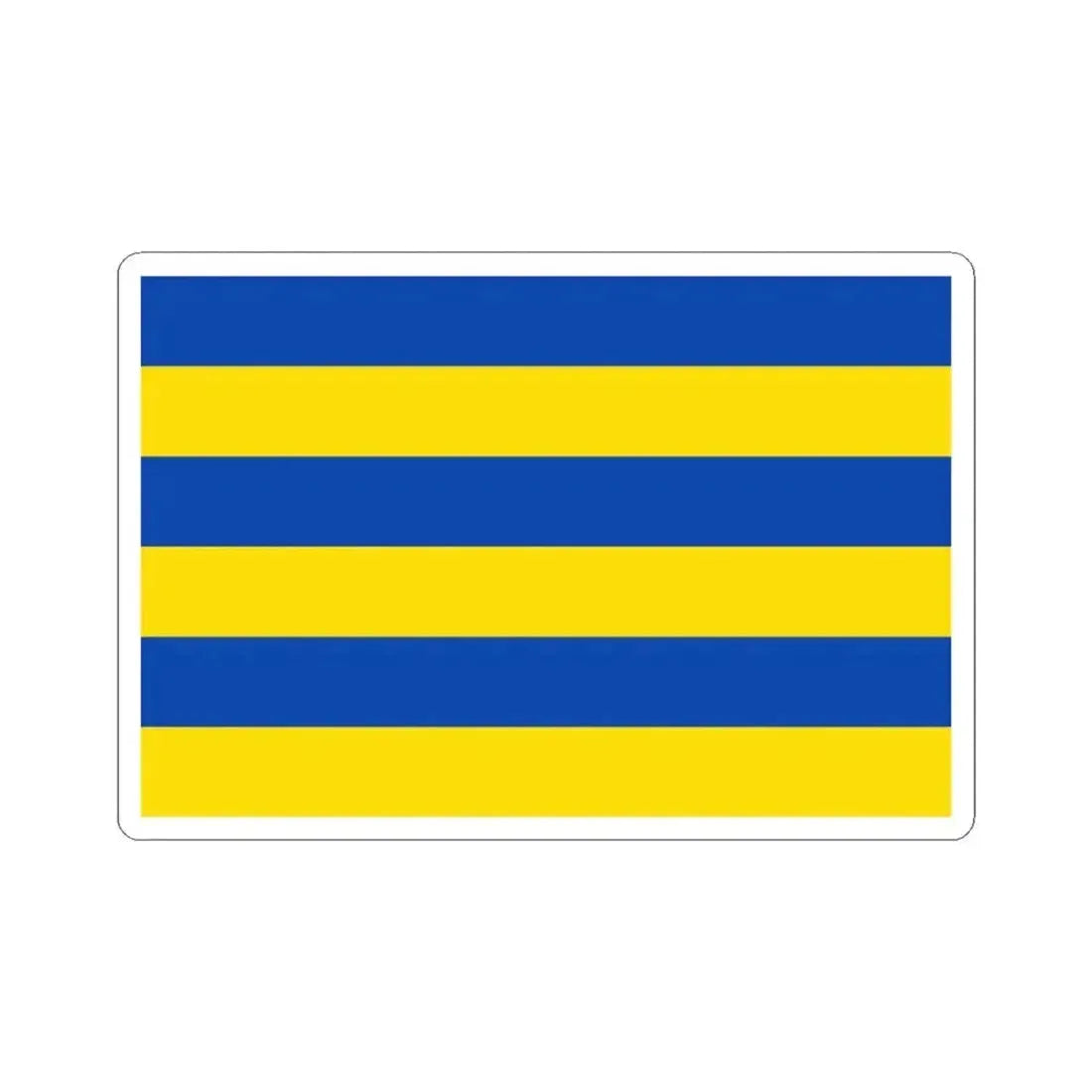 Flag of Kapellen Belgium (Belgium) STICKER Vinyl Kiss-Cut Decal 3 Inch White - The Sticker Space