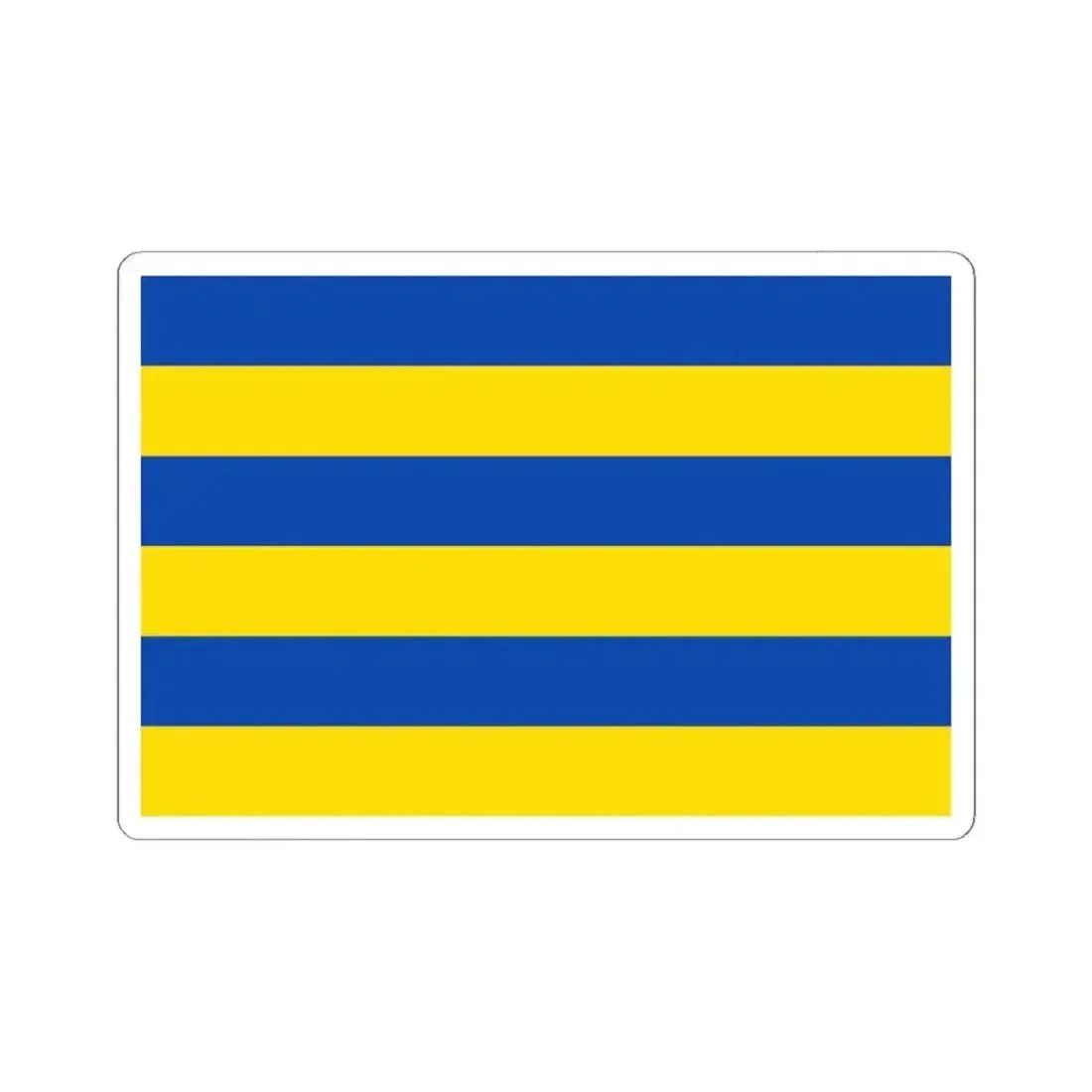 Flag of Kapellen Belgium (Belgium) STICKER Vinyl Kiss-Cut Decal 6 Inch White - The Sticker Space